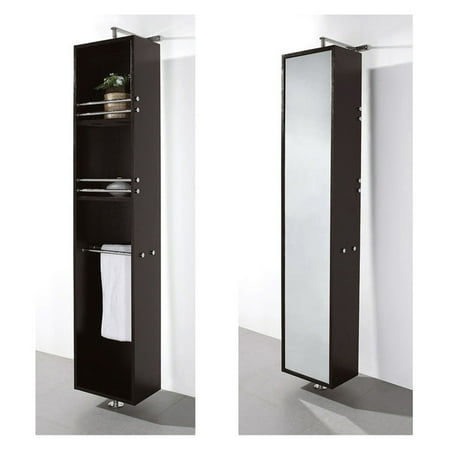 Wyndham Collection April Linen Tower 360 Degree Rotating Floor Wyndham Collection April Linen Tower 360 Degree Rotating Floor Cabinet With Full Length Mirror