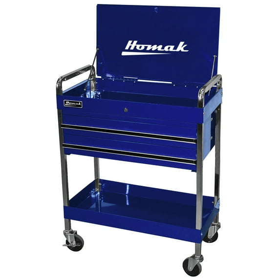 32 in. 2-Drawer Flip-Top Cart