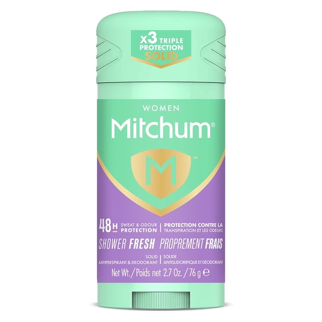 Mitchum Women, Invisible Solid, Antiperspirant & Deodorant, 48 HR Protection, Shower Fresh, 76g