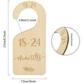 thumbnail image 3 of Tarjetas separadoras de meses para armario de bebé de madera, de recién nacido a 12 meses, regalo para la habitación infantil, 3 of 8