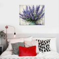 thumbnail image 5 of Acheng Lavender Wall Art Bathroom Decor Blue Flowers Canvas Picture Watercolor Painting Canvas Prints Bedroom Wall Decor Modern Blossom Canvas Art for Office Kitchen Home Decoration 20x16in, 5 of 6