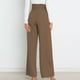 thumbnail image 3 of Pantalón de traje para mujer pantalones casuales de pierna ancha cómodos correa de cintura cómoda elegante para mujer para oficina para club ANGGREK Otros, 3 of 8