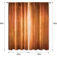thumbnail image 3 of Orange Curtains 52Wx84H Inch Rod Pocket Abstract Rustic Retro Burnt Orange Striped Modern Vintage Ombre Curtains Bedroom Window Drapes Simple Printed Living Room Window Treatment, 3 of 5
