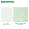 thumbnail image 6 of 144 Pack Korean Cotton Wrapping Flower Paper - Floral Wrapping Paper (11.8x11.8inches, Green+Pink+Nude), 6 of 6
