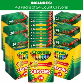 24 Count Crayons (12-Pack) Total of 12 Boxes of Crayons Regular Size