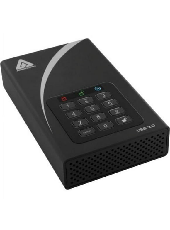 Apricorn Aegis Padlock DT ADT-3PL256-16TB 16 TB Desktop Hard Drive, 3.5" External, Black, TAA Compliant