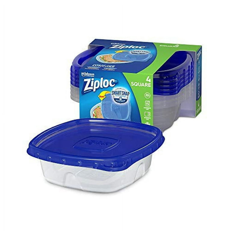 Ziploc Food Storage Meal Prep Containers Reusable for Kitchen Organization,  Dishwasher Safe, Soups, Sauces and Sides Pack, 9 Count