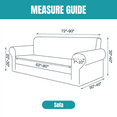 Sanmadrola Couch Cover Water Resistant Stretch Sofa Slipcover Jacquard