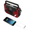 Weather-X WR383R Weather Band AM/FM Radio with LED Flashlight and Solar ...