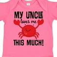 thumbnail image 4 of Inktastic Uncle Loves Me Childs Crab Boys or Girls Baby Bodysuit, 4 of 5