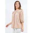 thumbnail image 2 of Celeste's Women's Summer short sleeve textured blouse Tunic top S-3X, 2 of 4
