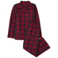 thumbnail image 1 of The Children's Place Conjunto de pijama navideño de franela para bebé, cuadros rojos/verdes, XX-Small, 1 of 3
