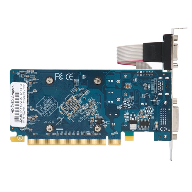 Tarjeta de Gráficos de video 2G 64 bits DDR3 PCI Express 3.0 Accesorios de Escritorio de la Oficina de Computadora HD7450
