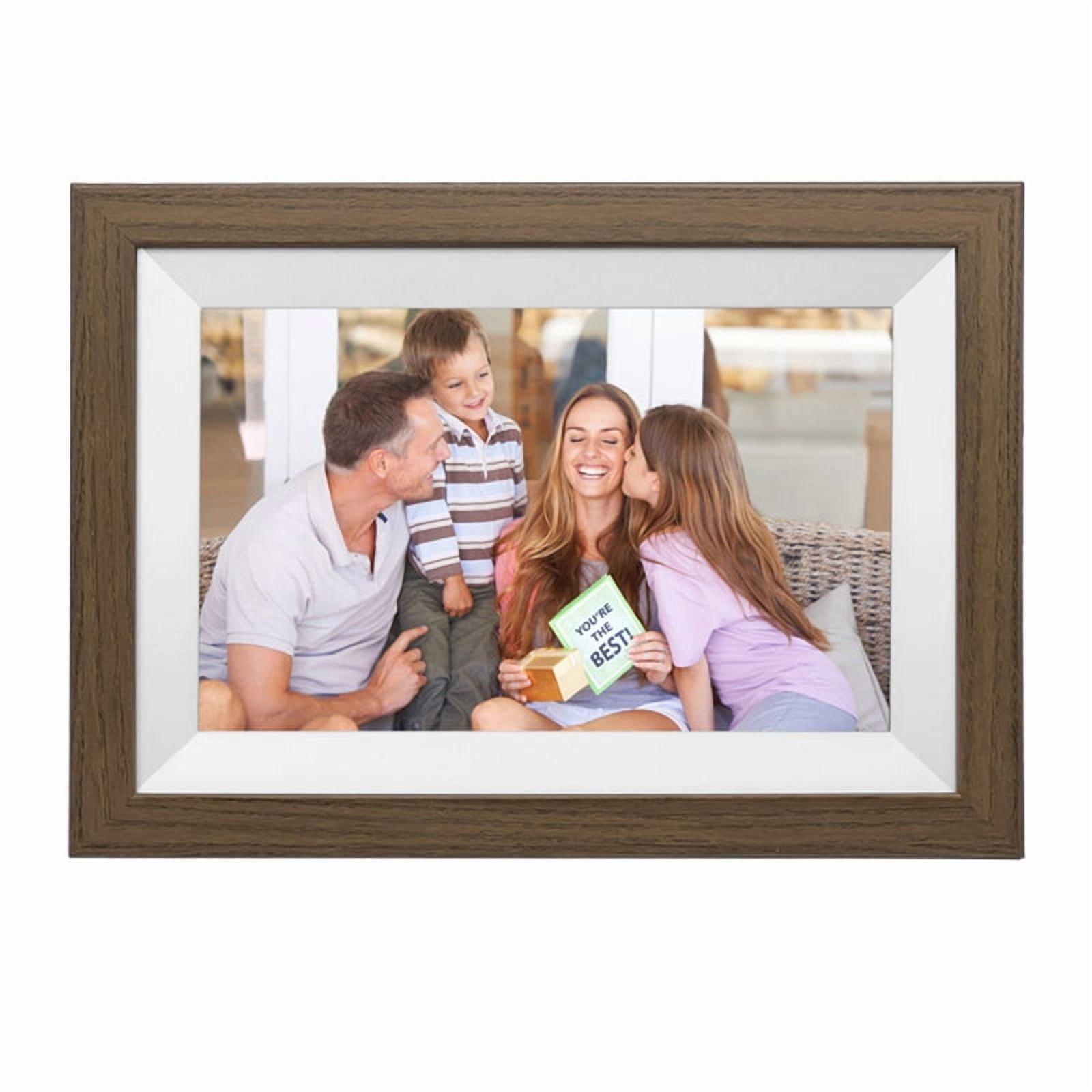 Kodak, WIFI Digital Picture Frame, 10-inch, Solid Wood Brown