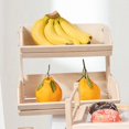 thumbnail image 4 of JZROCKER 2 Layer Wood Fruit Bowl Holder And Bread Basket Display Shelves Ideal For Storing Fruits Vegetables Snacks In Kitchen, 4 of 6