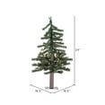 thumbnail image 2 of Vickerman 2' x 16.5" Natural Alpine Artificial Christmas Tree, Warm White LED Lights., 2 of 2