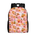 thumbnail image 1 of Disketp Funny Food Mochila Unisex de Apertura Lateral Completa, Mochila para Laptop para Escuela, Trabajo y Viajes, 1 of 8