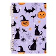 thumbnail image 7 of FORMRS 1-Subject Spiral Notebook 8" x 5" College Ruled 60 Refillable Sheet, 2 Pack, Purple Halloween Pumpkin, 7 of 7