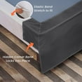 thumbnail image 3 of Dark Gray Magic Bed Skirt Twin XL Size -10 Inch Drop Pleated Split Corners Bedskirts -Microfiber Box Pleated Bedskirts - Never Lift Your Mattress Wrap Around Bed Skirt - Classic Style Bed Skirt, 3 of 7