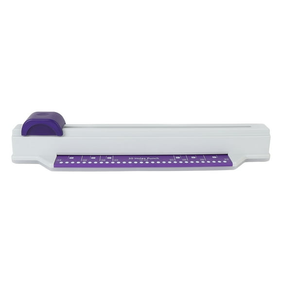 Punch and Binding Machine, Practical Hand Push Movable Fixing Clamp 30 Hole Punch for School