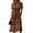 Earthy Yellow, variant on Womens Halloween Midi Dresses Pumpkin Bat V Neck Spooky Dress Short Sleeve Horror Cute Dresses, 3XL