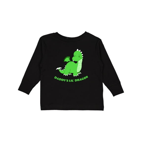 Inktastic Daddy's Lil' Dragon Boys or Girls Long Sleeve Toddler T-Shirt