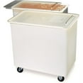 thumbnail image 2 of Carlisle Sanitary Maintenance B637253 27 gal BIN2702 Polyethlene Mobile Ingredient Bin with Lid - White, 2 of 2