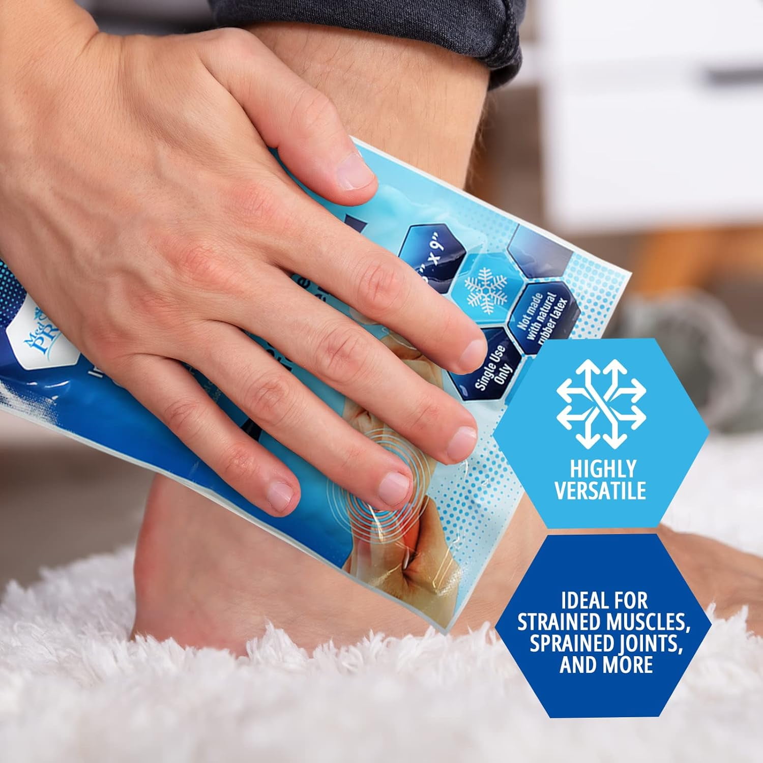 MEDPRIDE Instant Cold Packs Disposable Ice Packs for Injuries & Pain Relief, 24-Pack
