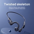 thumbnail image 2 of Auriculares de conducción ósea, auriculares Bluetooth de oído abierto con micrófono incorporado, auriculares deportivos inalámbricos impermeables para correr, hacer ejercicio en el gimnasio, 2 of 5