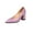 Purple, variant on Summer Saving Clearance! Itsun Block Heels Women's Fashion Pointed Toe Chunky Heels High Heels Shoes Solid Color Casual High Heels Shoes Purple US Size 9
