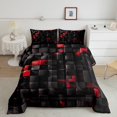 thumbnail image 2 of Erosebridal Geometric Square Comforter Sets Queen Size,Futuristic Cubes Bedding Queen Comforter Set,Stereoscopic Room Decorative,Reversible,3Pcs, 2 of 8