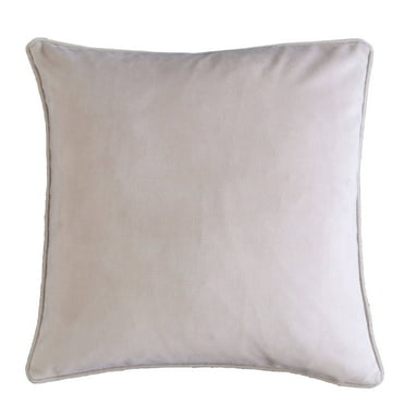 Sia Velvet 20" Square Decorative Throw Pillow 2PK Tan