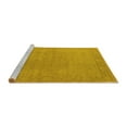 thumbnail image 2 of Ahgly Company Machine Washable Indoor Round Oriental Yellow Traditional Area Rugs, 7' Round, 2 of 4