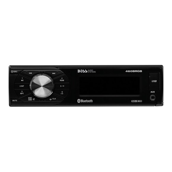BOSS Audio Systems Elite 460BRGB Car Audio Stereo System - Single Din, Bluetooth Audio and Calling Head Unit, USB, AM/FM Radio Receiver, No CD Player, Multicolor Illumination. Hook Up To Amplifier