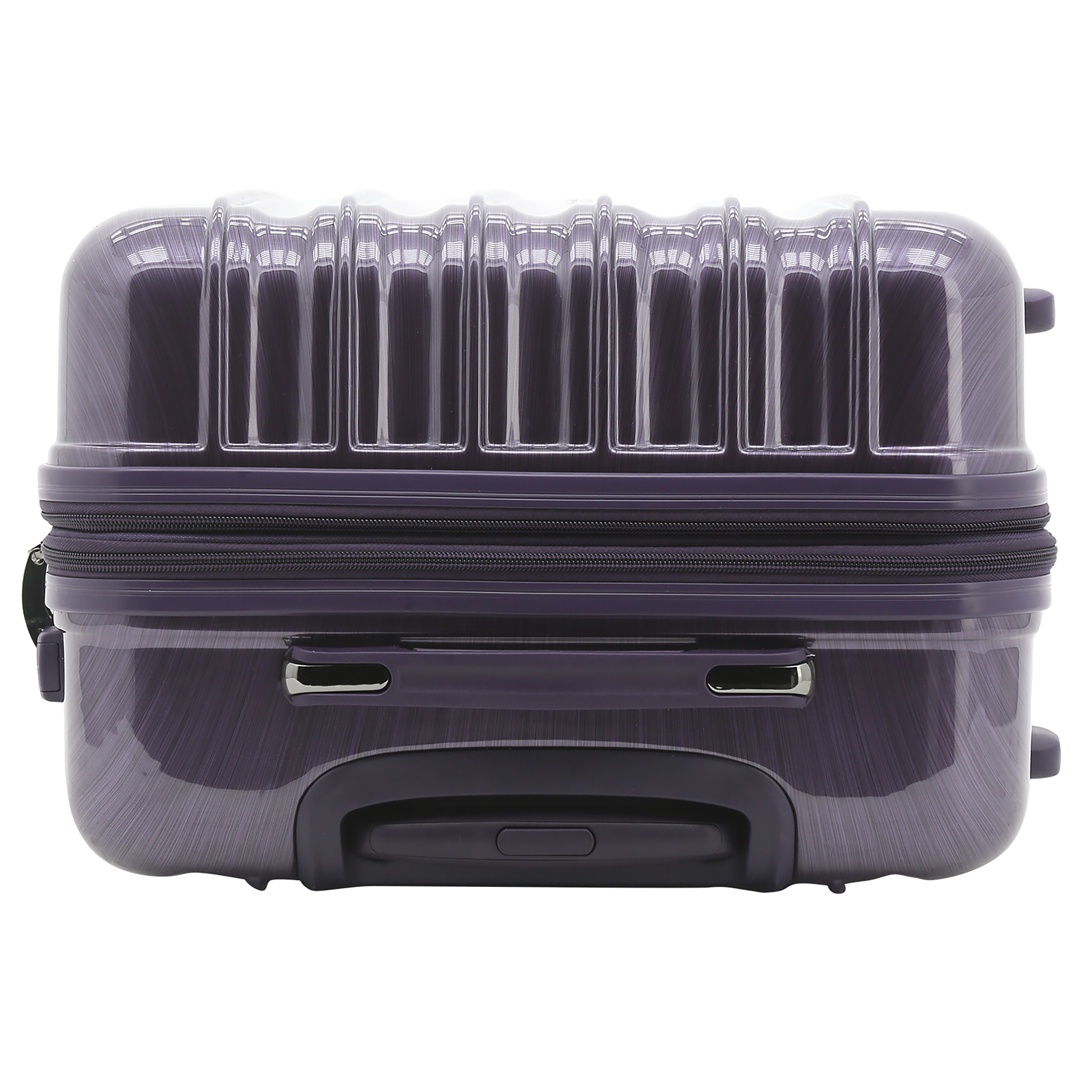 Protege Briarleigh 24" Hardside Checked Luggage, Purple photo 3
