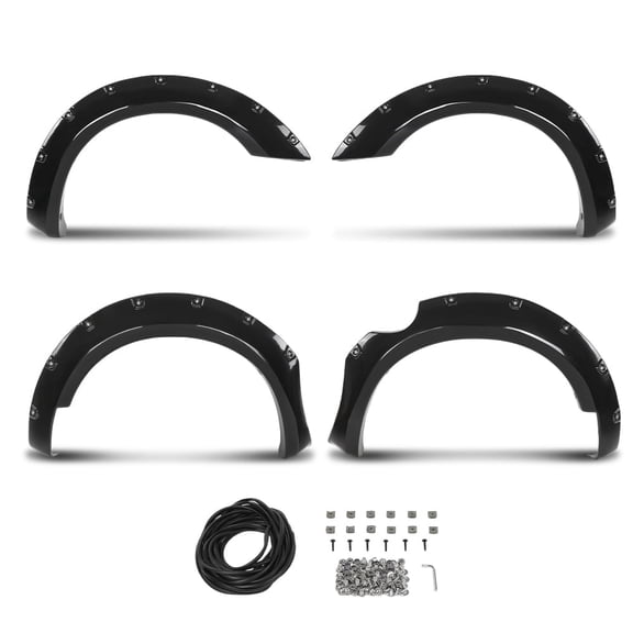 Pocket Rivet Bolt On Fender Flares Fit For 2006-2020 Nissan Frontier 5' Bed