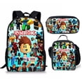 thumbnail image 3 of Roblox-Conjunto de tres piezas en 3D, mochila escolar para estudiantes, bolsa de almuerzo, estuche para lápices, mochila estampada Roblox, regalo para niñas y niños, 3 of 4