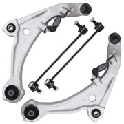 Detroit Axle - Front 4pc Control Arms Kit for 07-13 Nissan Altima 2007 2008 2009 2010 2011 2012 2013, 2 Lower Control Arms w/Ball Joints 2 Sway Bar Links Replacement