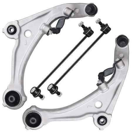 Detroit Axle - Front 4pc Control Arms Kit for 07-13 Nissan Altima 2007 2008 2009 2010 2011 2012 2013, 2 Lower Control Arms w/Ball Joints 2 Sway Bar Links Replacement