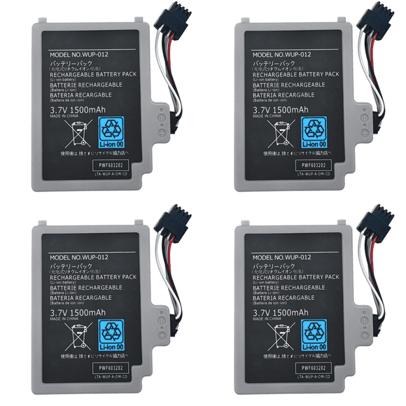 Peggybuy WUP-012 Replacement Battery 3.7V 1500mAh for Nintendo Wii U Controller Gamepad