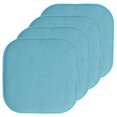 thumbnail image 1 of Cojín para silla Sweet Home Collection, espuma viscoelástica, 40 x 40 cm, color verde azulado, 1 of 6