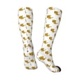 thumbnail image 4 of Fotbe Leopard Print print Women's Men's Novelty Crew Socks Cotton Socks Knee High Socks for Walking,Running,Nurses,Pregnancy, 4 of 9