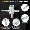 thumbnail image 6 of Unique Bargains Tire Valve Stem Puller Set Silver Tone Puller Multifunction Wrench TR413 Valve Stem for Motorcycle Trunk Car RV and Car Tire Durable 1 Set, 6 of 7