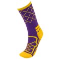 thumbnail image 2 of Brybelly  Basketball Compression Socks - Purple & Yellow - Medium, 2 of 6