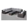 thumbnail image 2 of Living Source International Wicker / Rattan 8-Person Seating Group in Brown, 2 of 3