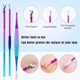thumbnail image 4 of 10 Pcs Blackhead Extractor Kit Stainless Pimple Tool Milia Zit Remover For Gradient Blackhead Remover Kit 10Pcs Blackhead Remover Extractor Removal Kit For,Purple Beauty Equipment, 4 of 8