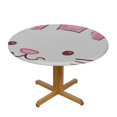 thumbnail image 3 of HAOXIT Cat Mermaid Tablecloth Fish Anti-Fading Dust-Proof Washable Tabletop Decoration White Pink 38-42, 3 of 8