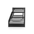 thumbnail image 2 of Furniture of America Tomi Wood Twin over Full Storage Bunk Bed in Black, 2 of 6