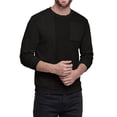 thumbnail image 6 of Iceglad Men's Corduroy Crewneck Sweatshirt - Long Sleeve Casual Textured Pullover with Chest Pocket & Rib-Knit Cuffs, 6 of 7