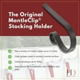 thumbnail image 7 of Haute Decor The Original MantleClip® Stocking Holder - Matte Black Size: 2 Pack, Color: Matte Black, 7 of 7